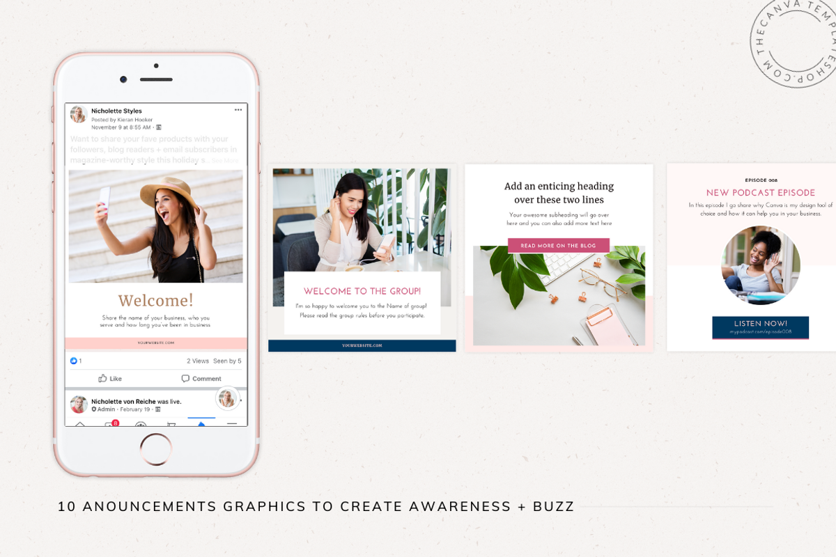 Alyssa FB Groups Canva Templates, a Social Media Template by The Canva Template Shop (Photo 5 of 7)