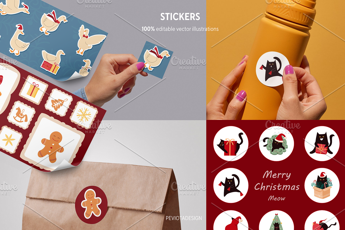 Big winter festive collection, a Seasonal Illustration by Peviotadesign (Photo 11 of 14)