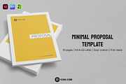 Minimal Proposal Canva InDesign, a Brochure Template by ID Vision Studio (Thumbnail 1 of 16)