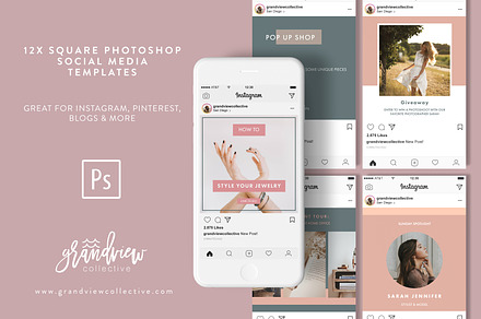 Fashion Blogger Instagram Templates