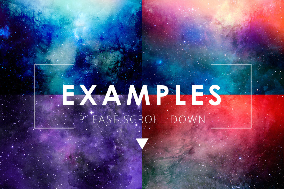 50% OFF Space Watercolor Backgrounds, a Texture Graphic by ArtistMef (Photo 3 of 4)