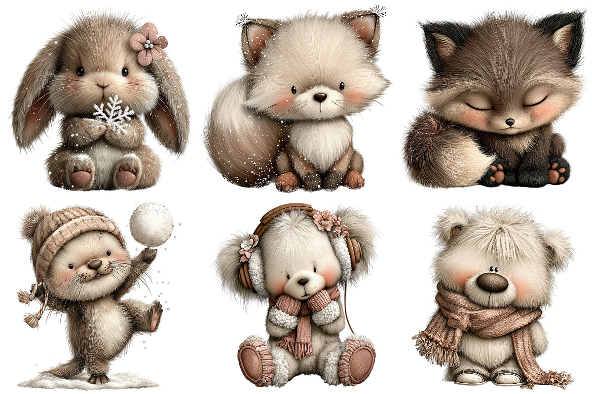 Arctic Animals Clipart, an Illustration by Craft Nest (Photo 8 of 9)