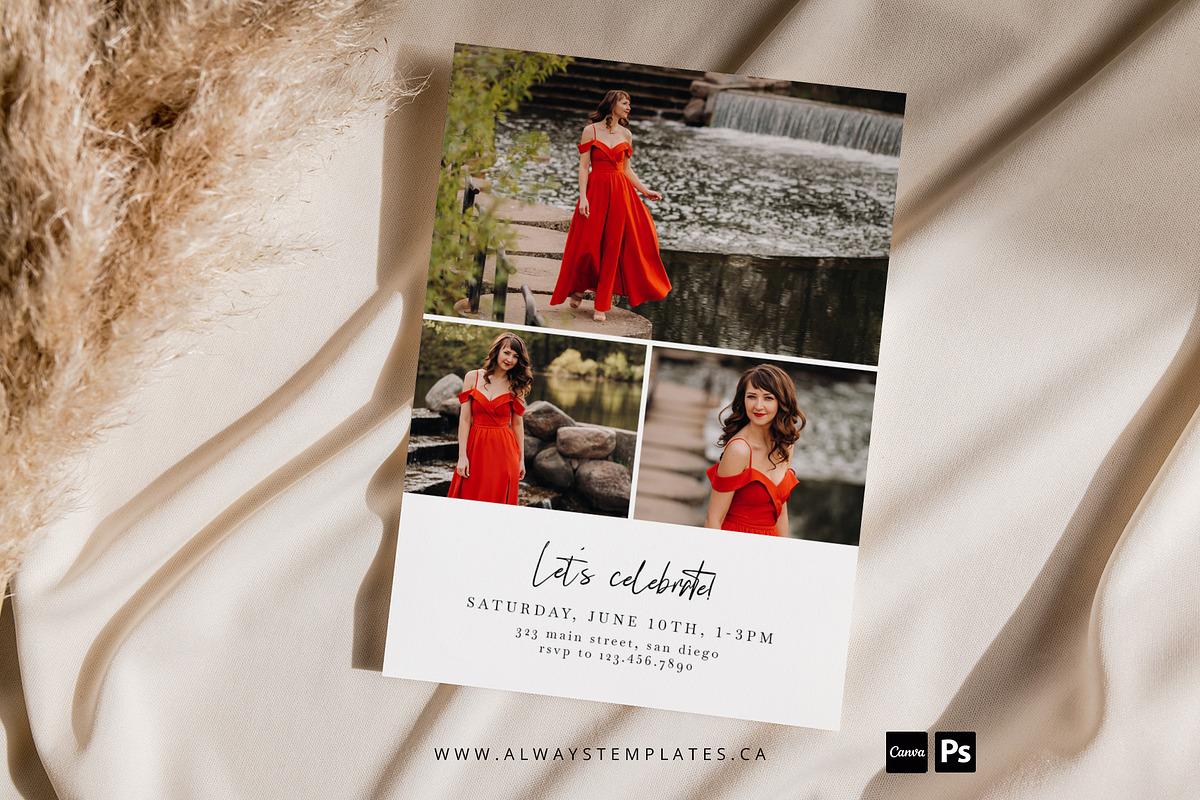 Graduation Invitation Template GC060, an Invitation Template by Always Templates (Photo 3 of 3)