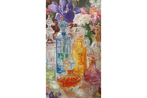 Elegant display of perfume bottles, an Arts & Entertainment Photo by Lermont51