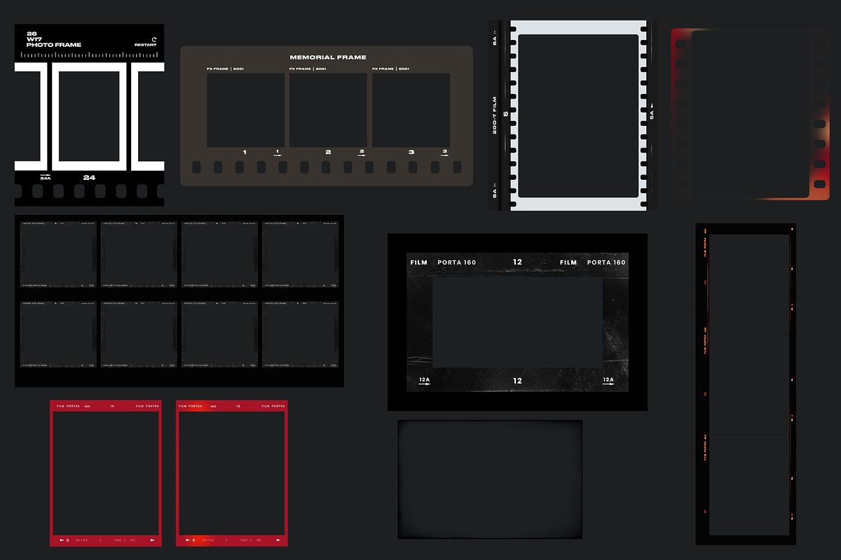 Kodak and Fuji Film Frames, a Social Media Template by Presets store (Photo 7 of 8)