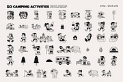 50 Camping Activities, an Illustration by monkik (Thumbnail 8 of 21)