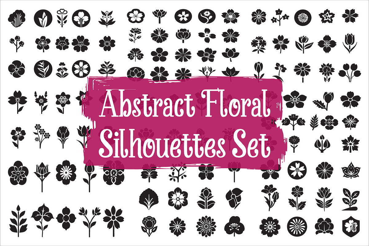 Abstract Nature Flower Elements, an Illustration by hafijul