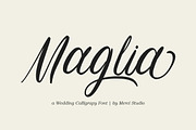 Maglia – Wedding Calligraphy Font, a Script Font by MERCI STUDIO (Thumbnail 1 of 8)