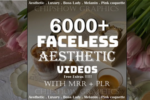 6000+ faceless aesthetic videos, a Social Media Template by Chipshpow Graphics