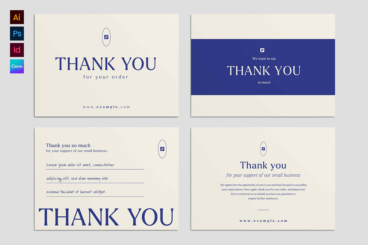 Thank You Card Template, a Card Template by BrandPacks (Photo 1 of 4)