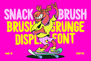 Snack Brush - Brush Display Typeface, a Sans Serif Font by Pekotype (Thumbnail 2 of 11)