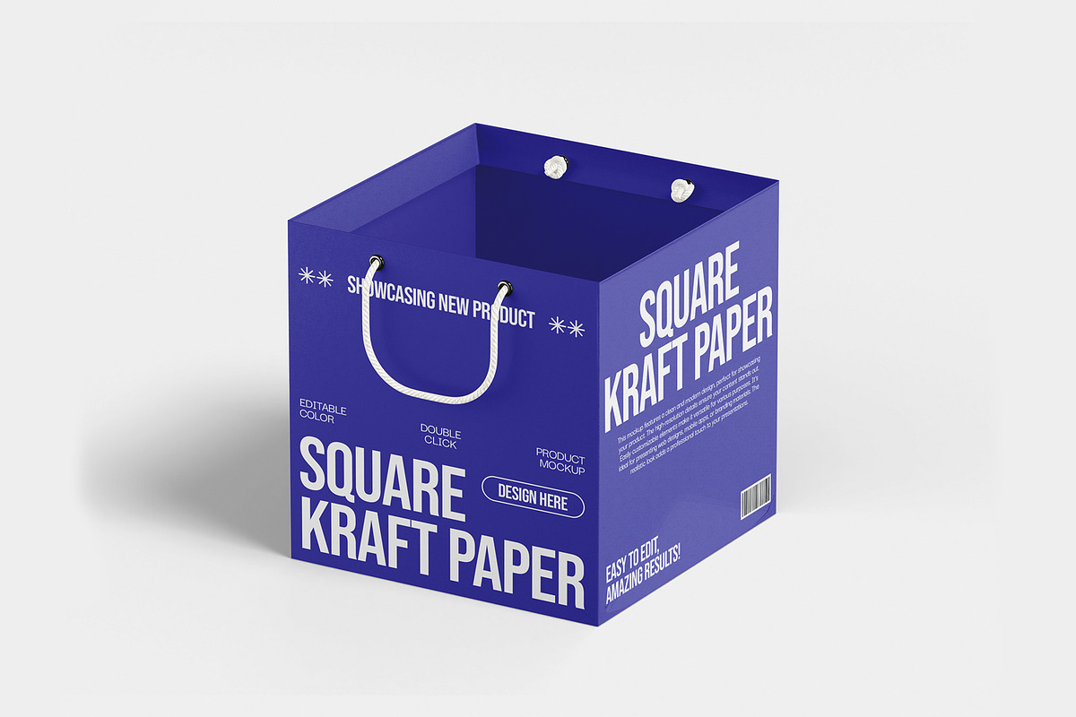 Paper Bag Mockup, a Packaging Mockup by Unerispace (Photo 3 of 3)