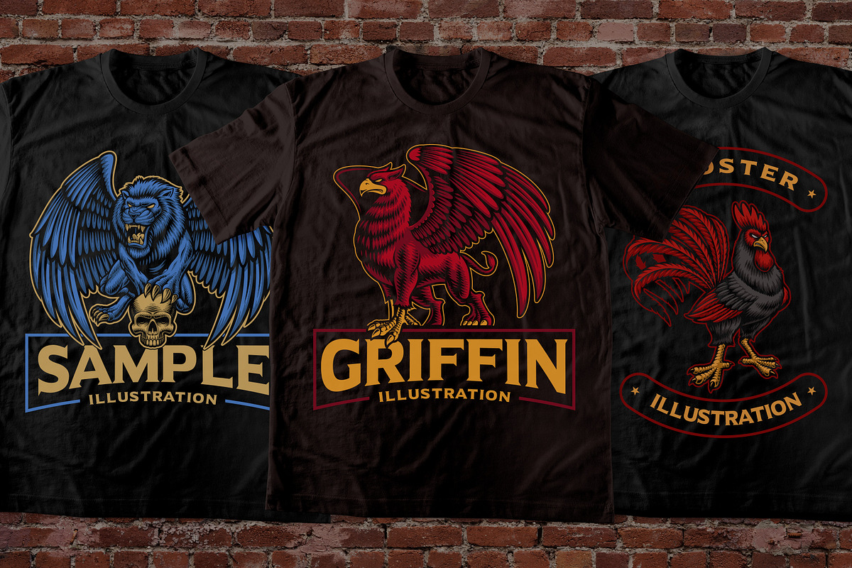 100 T-shirt Designs Bundle, an Illustration by Harry Kasyanov (Photo 14 of 37)