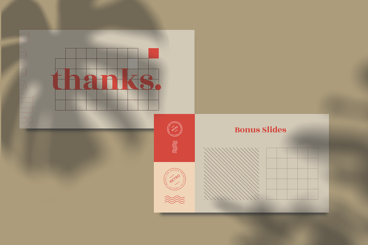 Roselline Retro Keynote Template, a Presentation Template by Masdika Studio (Photo 10 of 10)