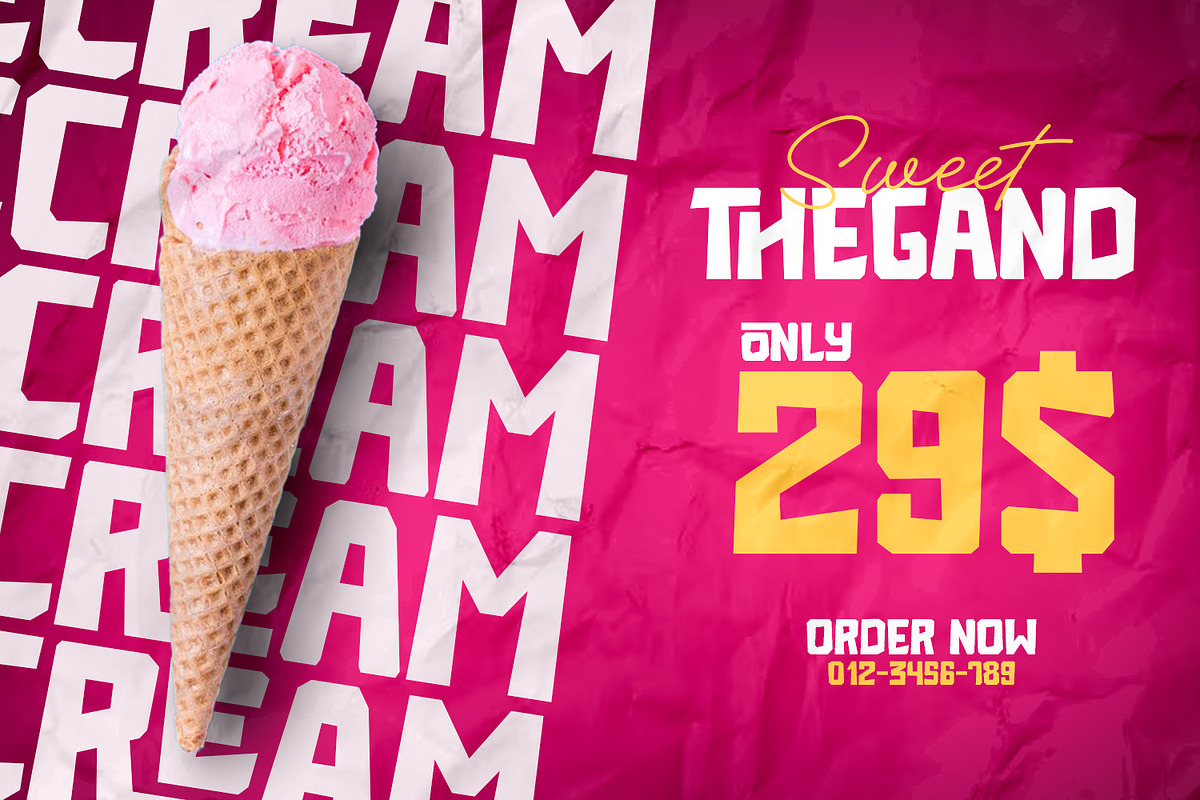 Thegand - Display, a Font by Hasbi Creative (Photo 5 of 9)