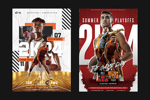 5 Basketball Poster Templates