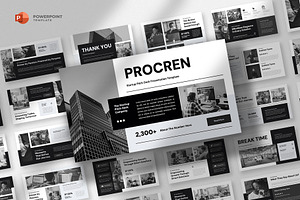 Startup Pitch Deck Powerpoint, a Presentation Template by fluffstudio