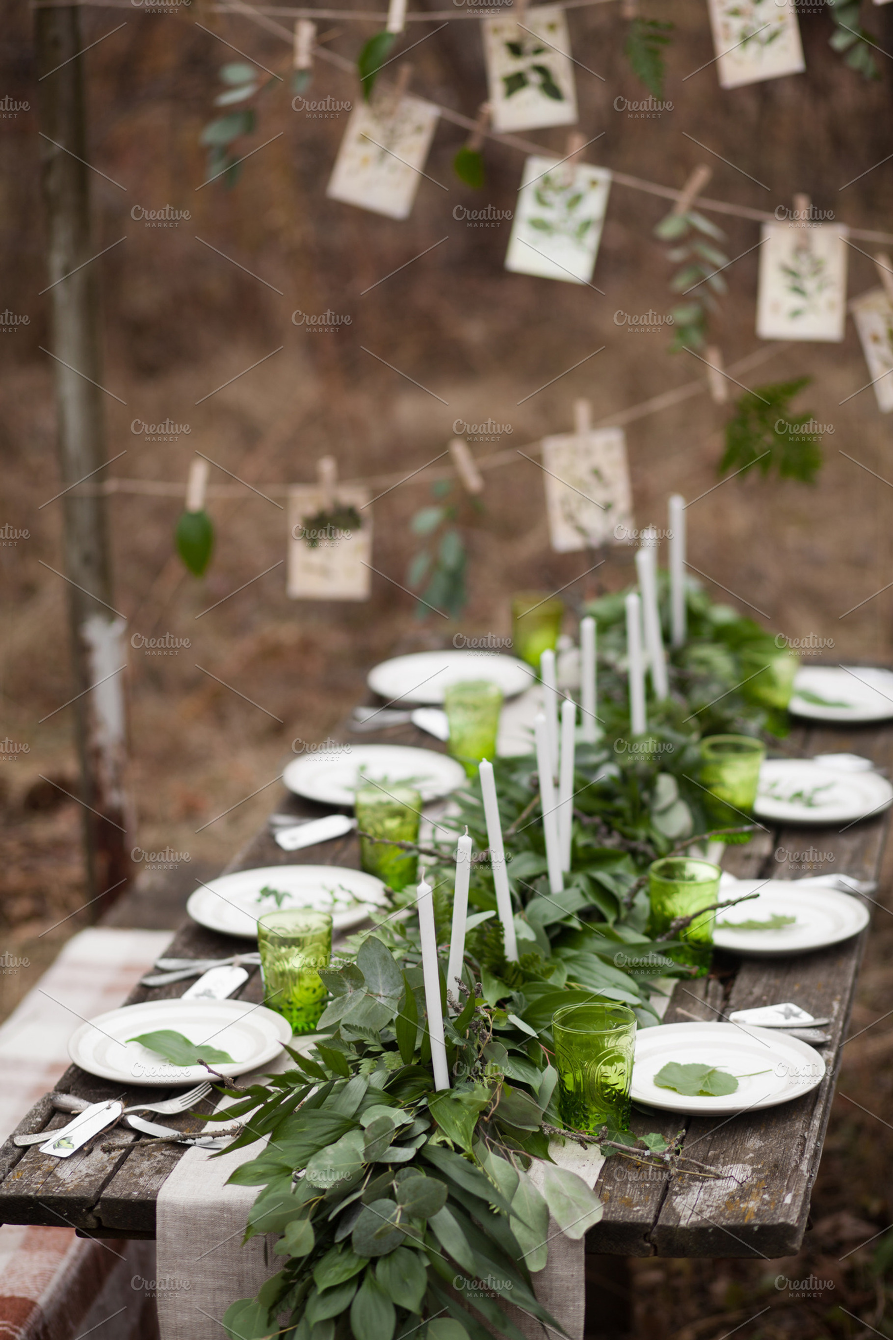 Rustic table setting stock photo containing dinner and dish, a Food & Drink Photo by Marine Girl shop