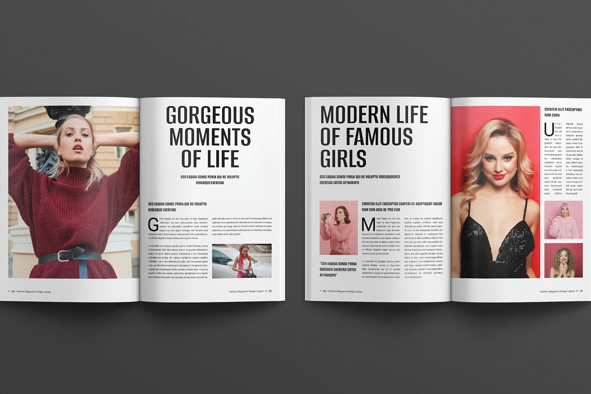Fashion Magazine Design Layout preview 3