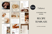Recipe Template Canva, a Magazine Template by Deepa Template Studio (Thumbnail 1 of 13)