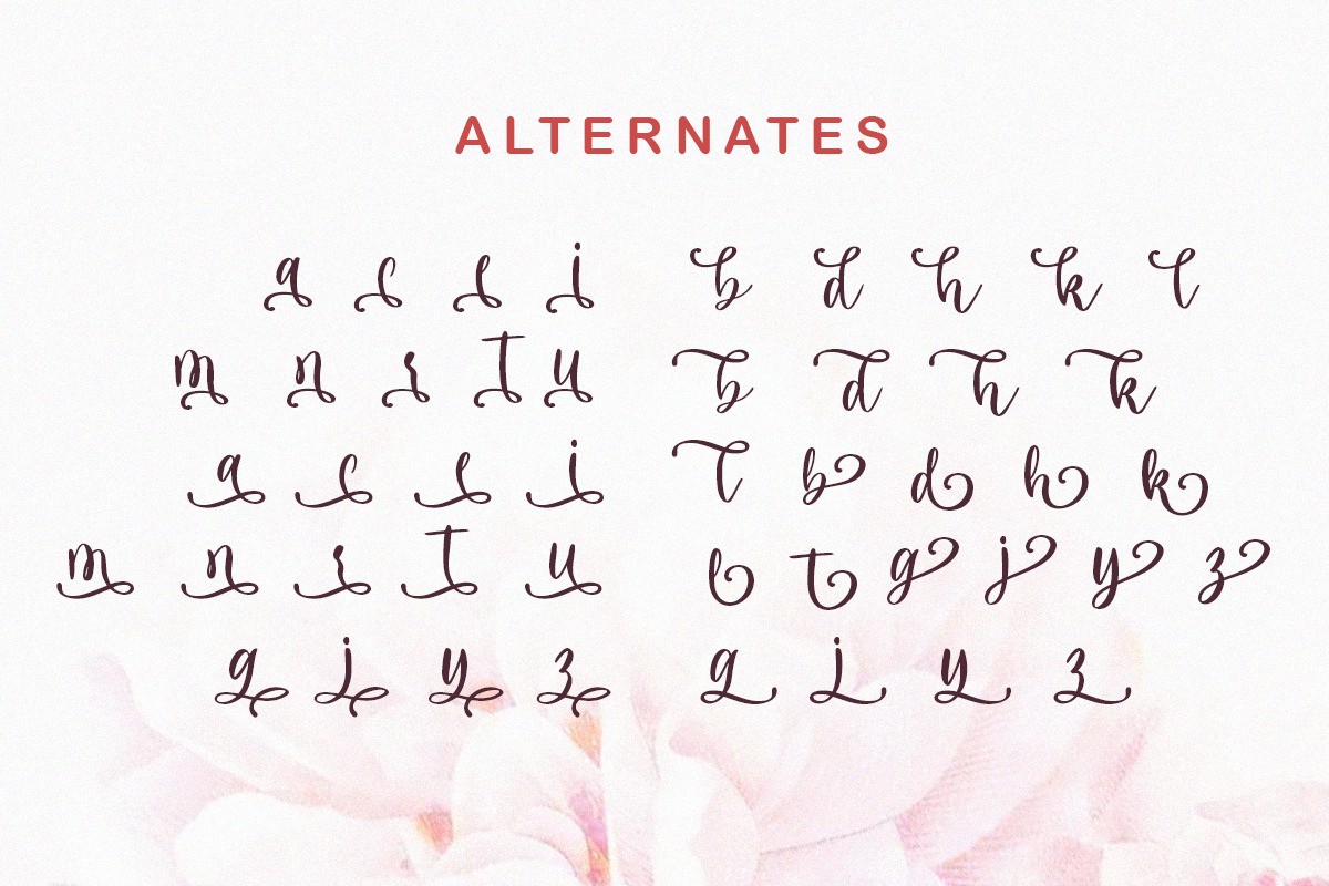 Maria Heart - Romantic Script, a Script Font by Bale Type (Photo 7 of 9)