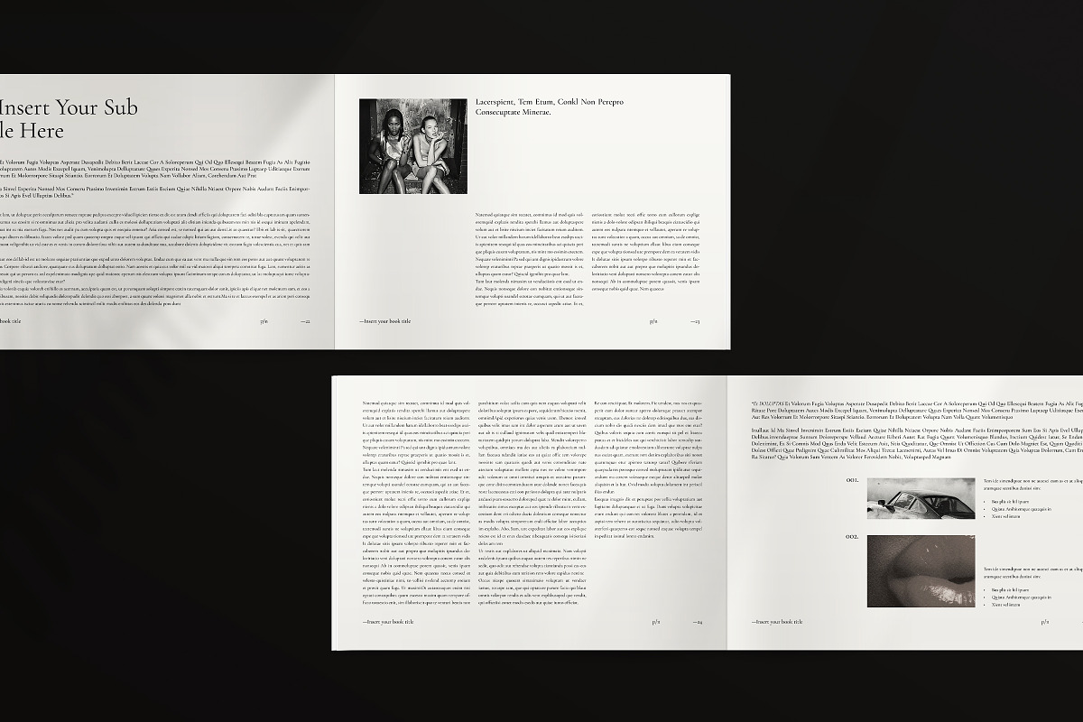 Book Title Layout Landscape Template, a Brochure Template by ArtisanaAura (Photo 11 of 23)