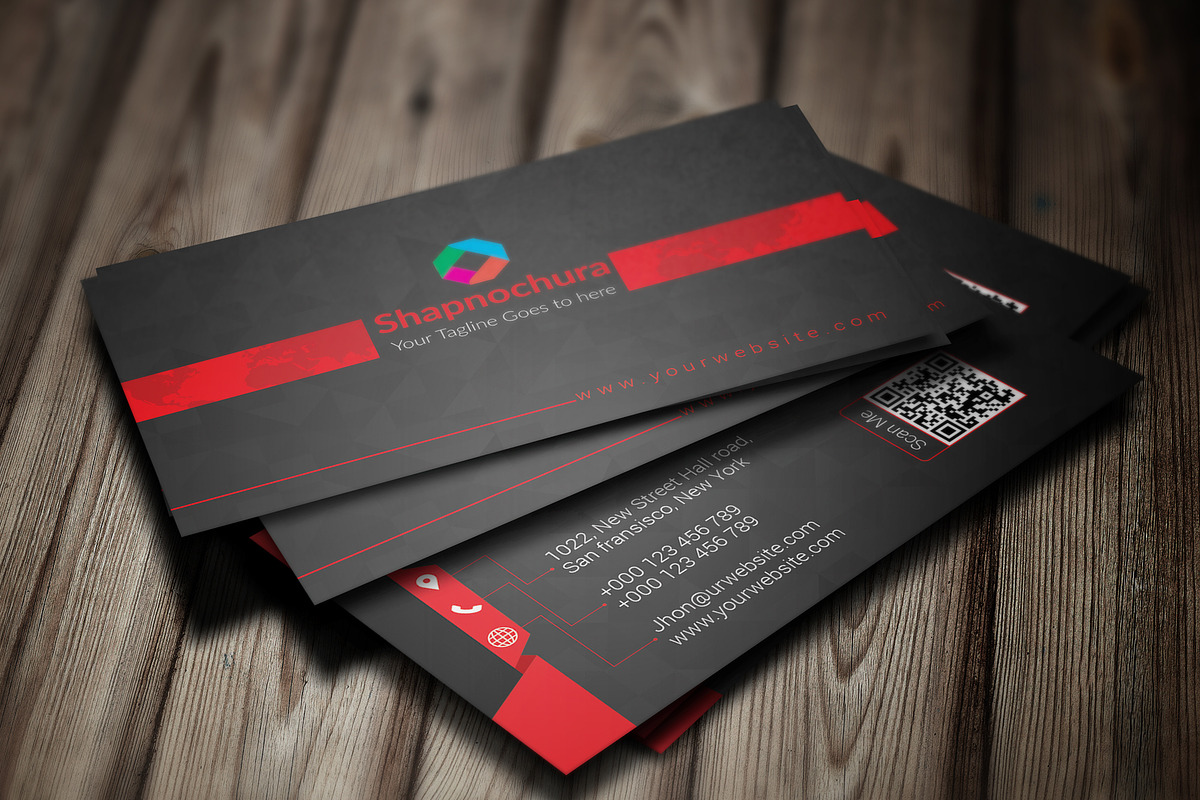 Elegant Creative Business Card - 21, a Business Card Template by Shapnochura Design Studio (Photo 5 of 6)