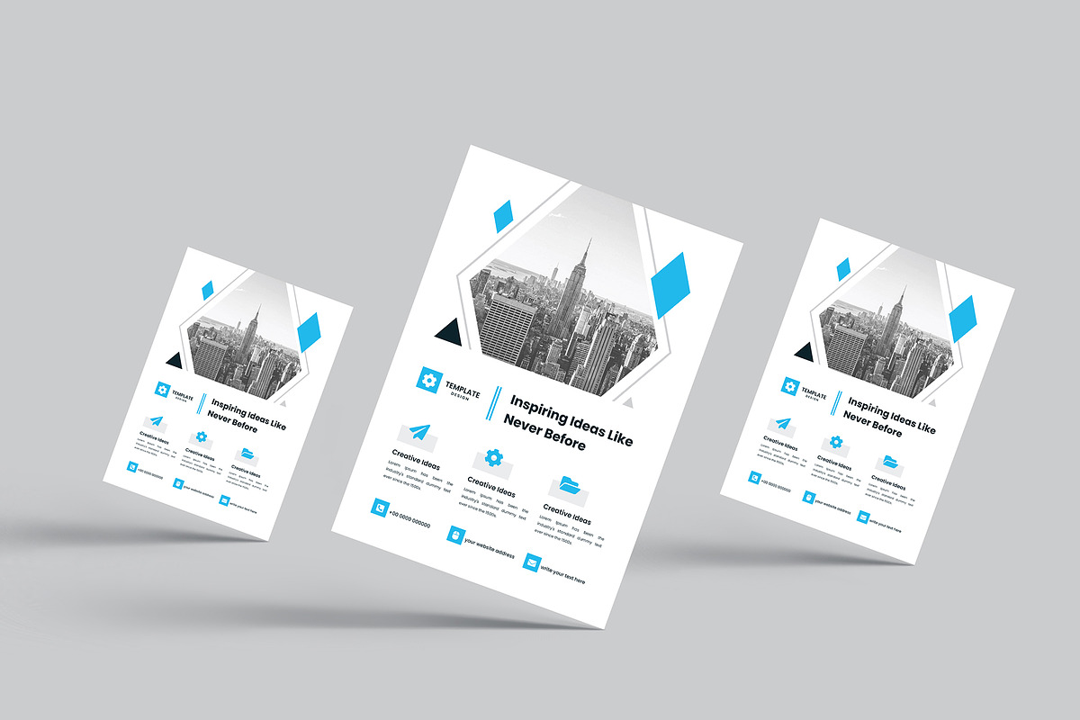 Minimal Clean Business Flyer Design, a Flyer Template by mijli (Photo 3 of 19)
