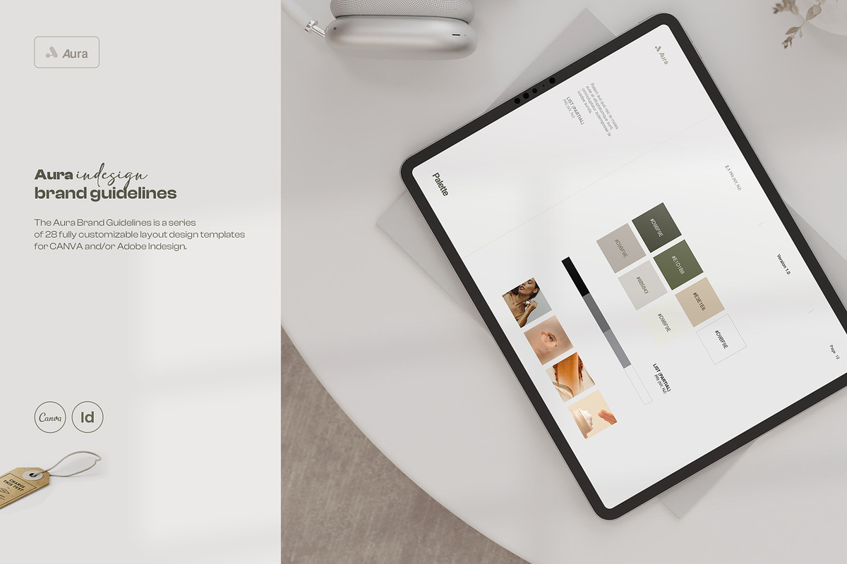 Aura / Brand Guidelines, a Brochure Template by Studio Elevate (Photo 2 of 11)