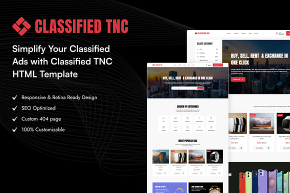 CLASSIFIED, Top Marketplace Template preview 6