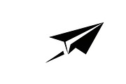 Simple black airplane icon symbol, an Illustration by Amazin_art (Thumbnail 11 of 21)