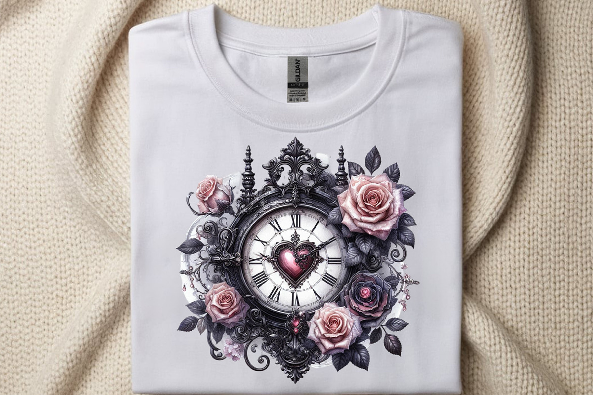 Gothic Valentine Clipart Set, an Illustration by SinaCreation (Photo 6 of 11)
