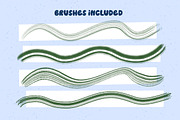 Procreate Rake Texture Brushes 21x, a Brush Add-On by Esther Nariyoshi (Thumbnail 7 of 9)