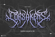 Forsakens | Black Metal Font, a Blackletter Font by Denustudios (Thumbnail 1 of 15)