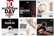 Instagram Post Template Coffee Roast, a Social Media Template by illycreative (Thumbnail 1 of 2)