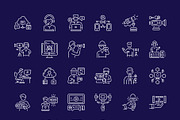 Media Icon Art Set, an Outline Icon by Prosymbols (Thumbnail 7 of 8)