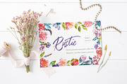 Rustic Watercolor Floral Set, an Illustration by Catherine Wheel (Thumbnail 1 of 11)