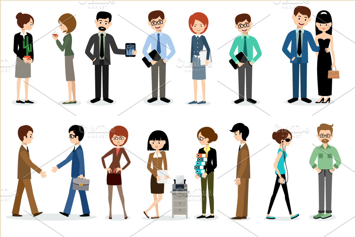 Set of modern people., a Person Illustration by Gurza SHOP (Photo 3 of 6)