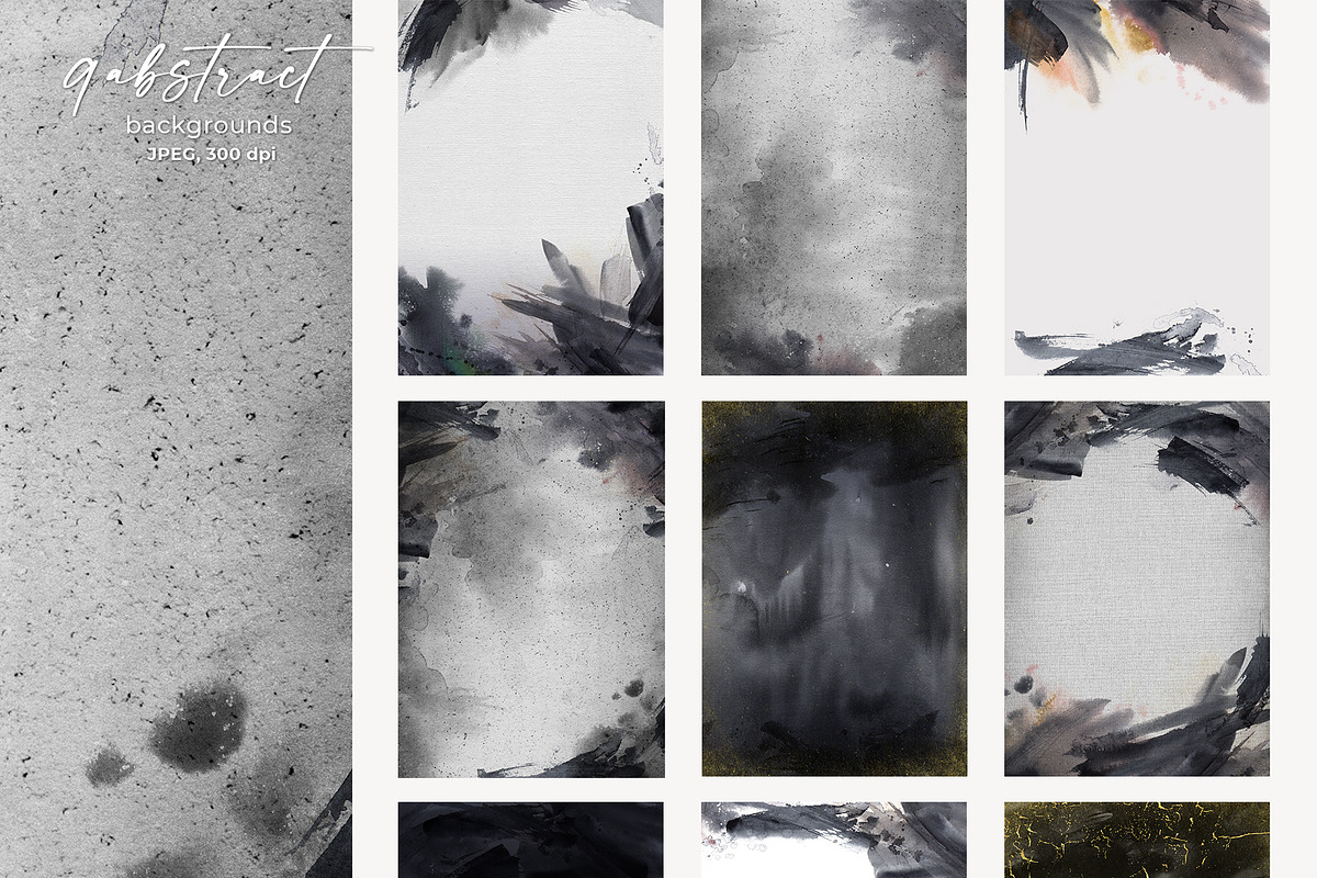 Abstract Watercolor Set. Expression, a Decorative Illustration by LeiaSW (Photo 8 of 10)
