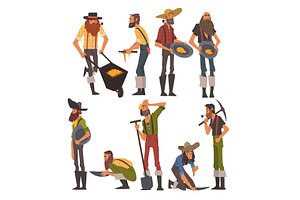 Male Prospectors Characters Set