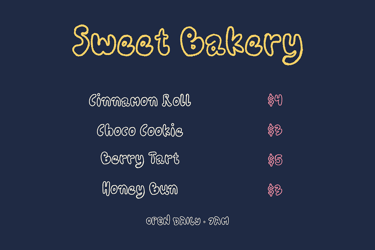Slopuf | Hand-Drawn Outline Font, a Handwritten Font by Oblique Foundry (Photo 6 of 11)