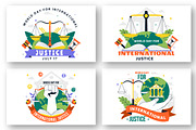 10 Day for International Justice, a Person Illustration by denayunebgt (Thumbnail 2 of 4)