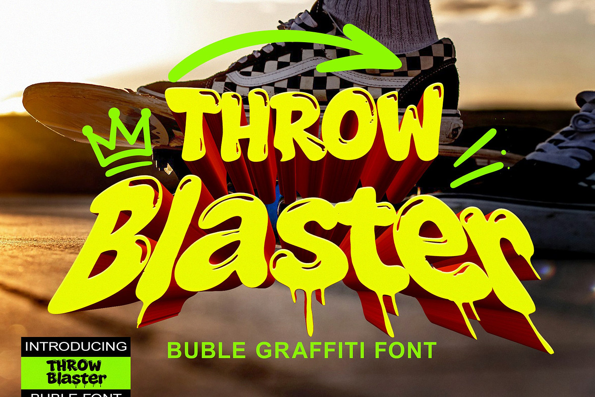 Bubble Graffiti Font, a Script Font by Art StoreID (Photo 10 of 12)