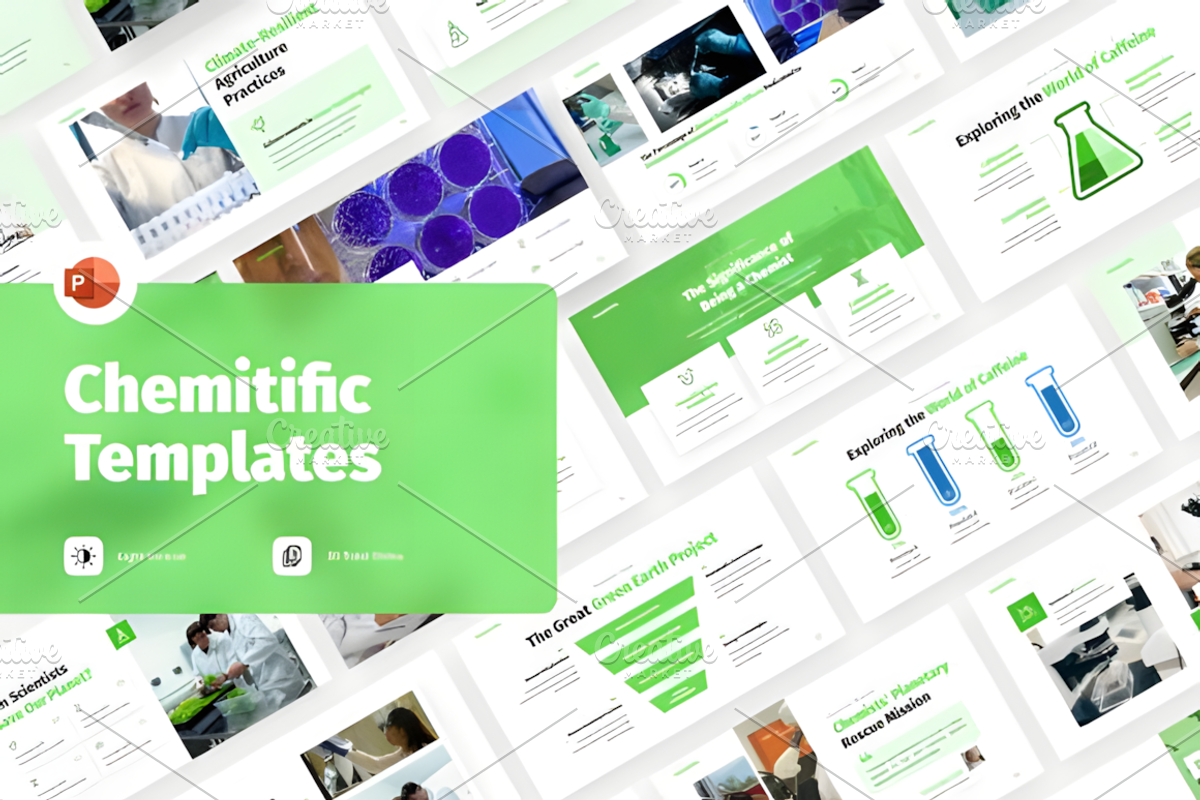 Chemitific PowerPoint Template, a Presentation Template by Ink Gallery (Photo 1 of 3)