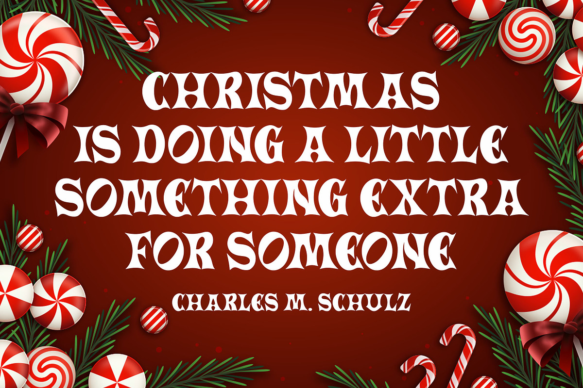 Black Santa a Gothic Serif Font, a Serif Font by Blankids Studio (Photo 2 of 5)