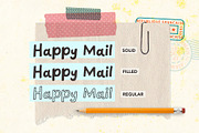 Happy Mail Font, a Font by Quirky Queen Media (Thumbnail 2 of 6)