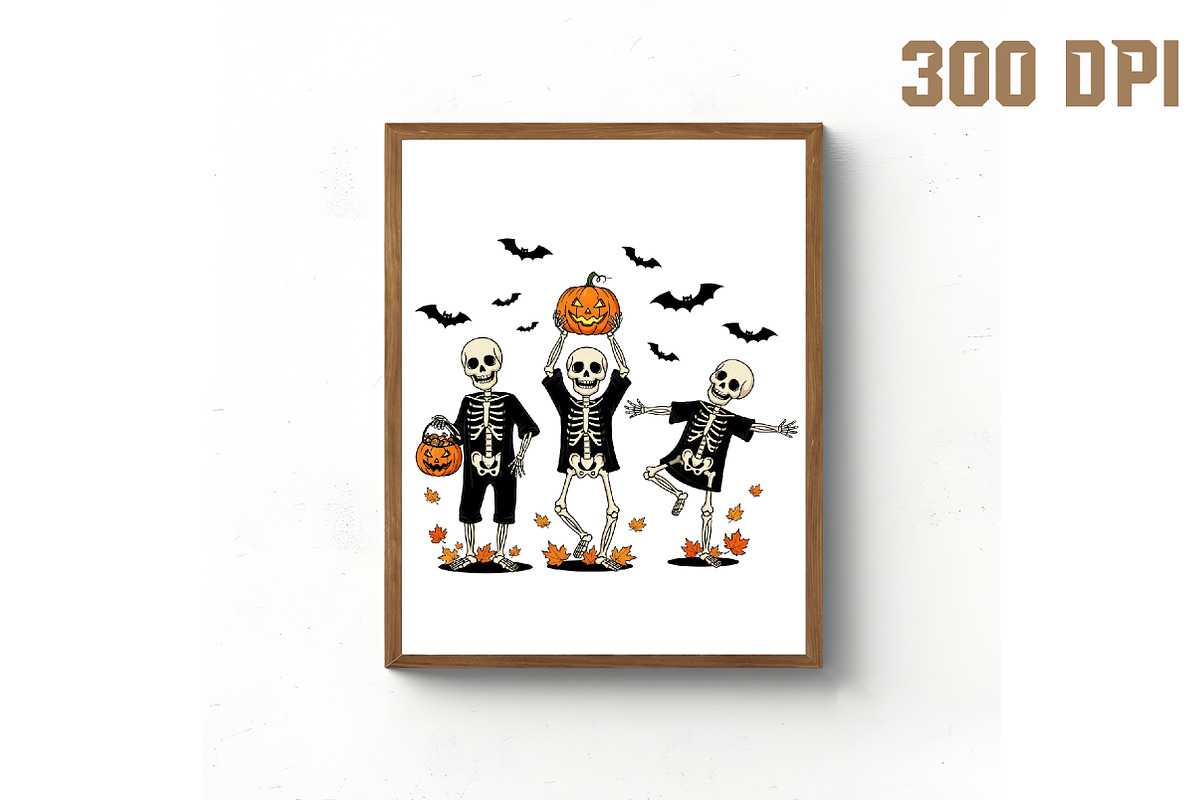 Dancing Skeleton Halloween Pumpkin P, a Graphic by Libby Wishes (Photo 2 of 6)