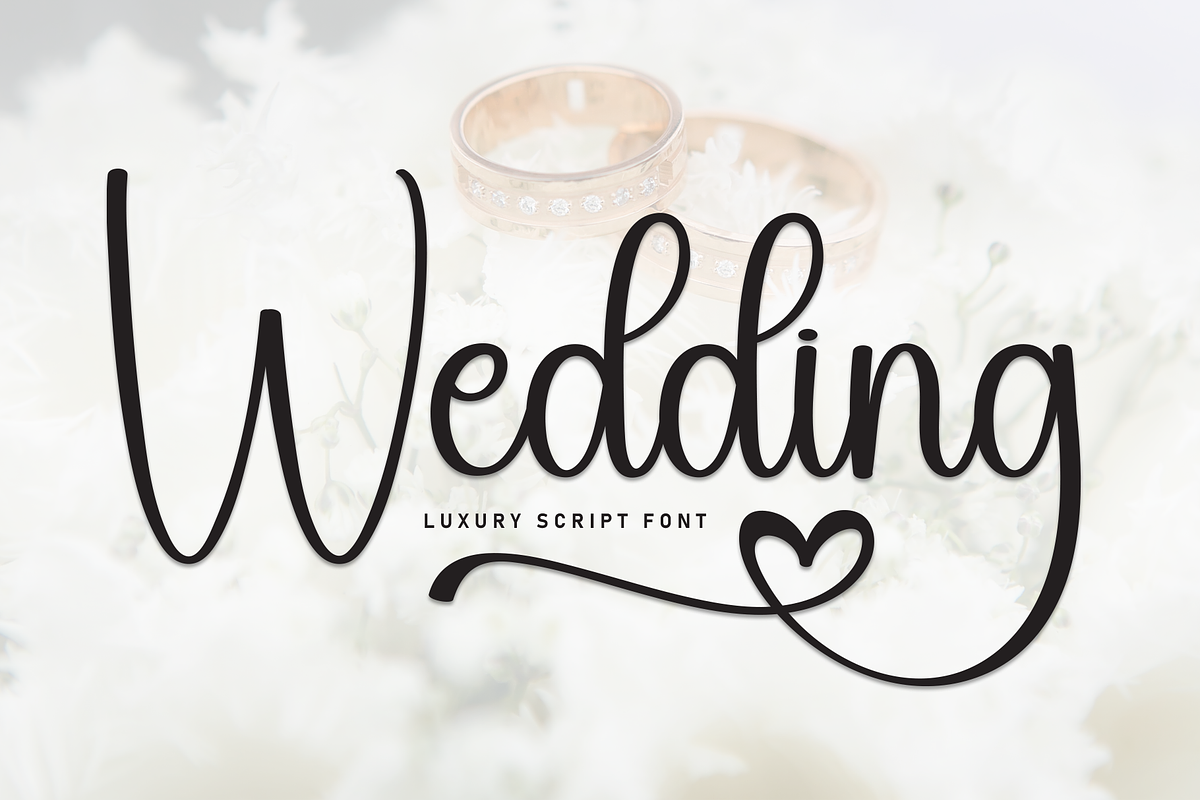 Wedding | Script Font, a Handwritten Font by Scratchones (Photo 1 of 9)