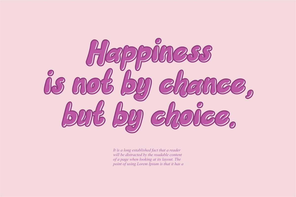 Ravioly Cute Bubble Font, a Script Font by WhymoreArt (Photo 3 of 10)