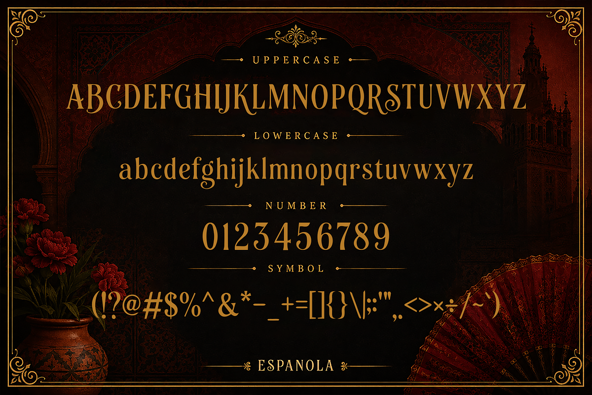 Espanola - Elegant Serif Font, a Serif Font by overlaytemplates (Photo 4 of 5)